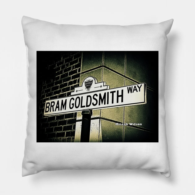 Bram Goldsmith Way, Beverly Hills, California by Mistah Wilson Pillow by MistahWilson