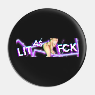 car slap sticker LIT AS FCK (transparent) Pin