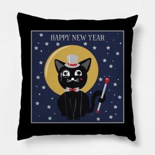 New Year Cat Pillow