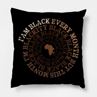 Blackity Black Black Black History Month Celebration Pillow