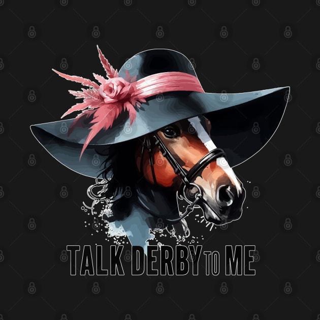 Talk Derby To Me Funny Horse Racing by TomFrontierArt