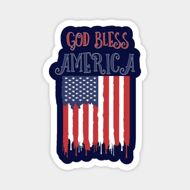 God Bless America Magnet by AlondraHanley