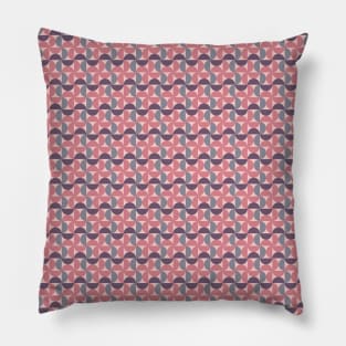 Retro Pink Purple Funky Style Modern Pattern Pillow