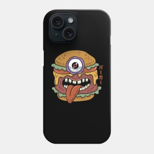 Kawaii Japanese Monster Burger Phone Case