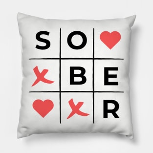 Sober XOXO Pillow