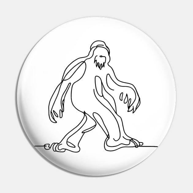 Bigfoot Pin by GeekyDoodle