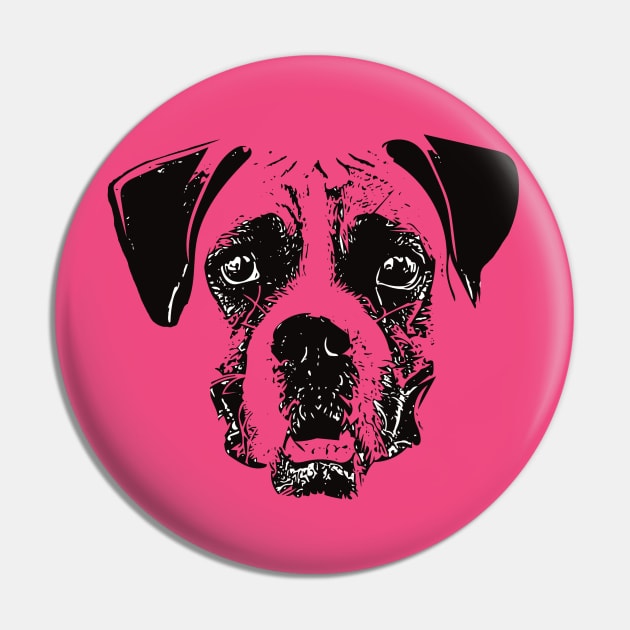 Boxer Dog - Boxer Christmas Gifts Pin by DoggyStyles