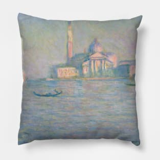 The Church of San Giorgio Maggiore, Venice by Claude Monet Pillow