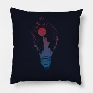 Big city lights II (dark) Pillow