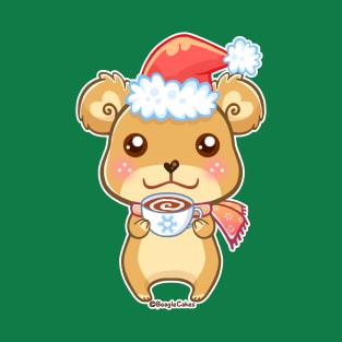 Santa Hat Bear - Merry Christmas! T-Shirt