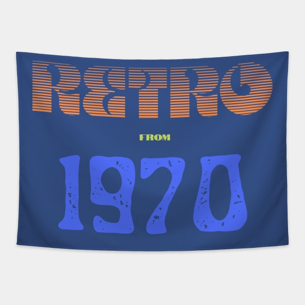 Retro Birthyear T-Shirt 1970 Tapestry by FNRY