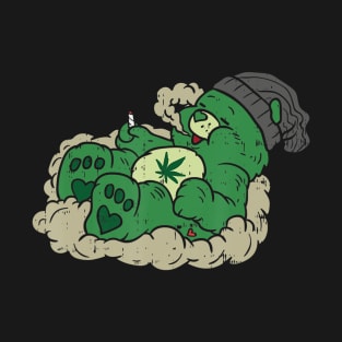 Cannabis - Weed Bear Smoking Joint T-Shirt