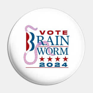 Vote-Brain-Worm-2024 Pin