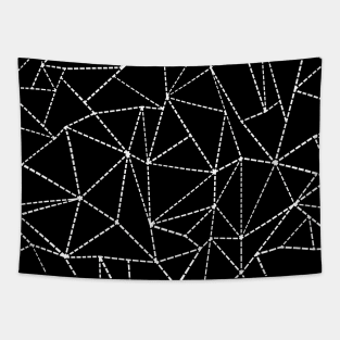 AB Dotted Lines Black Tapestry