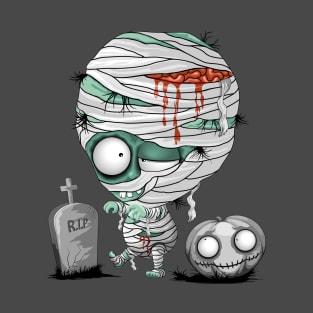 Zombie Mummy Baby Monster Halloween Character T-Shirt