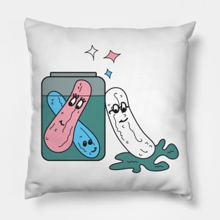 Trans Pickles Vibing Pillow