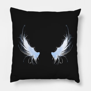 Angels Wings on Black Background ( Second ) Pillow