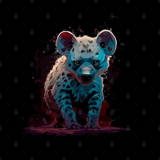 Zambia hyena by TomFrontierArt