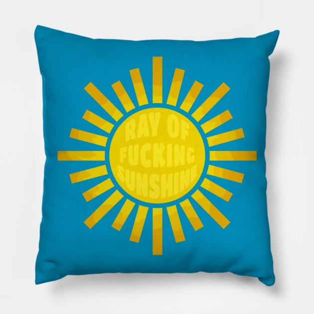 The Ray of Sunshine Pillow by Phil Tessier