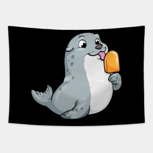 Seal with Popsicles Tapestry