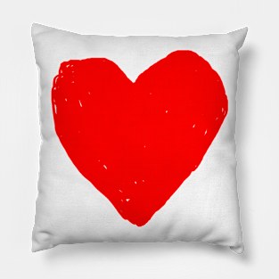 Love Heart (Red) Pillow