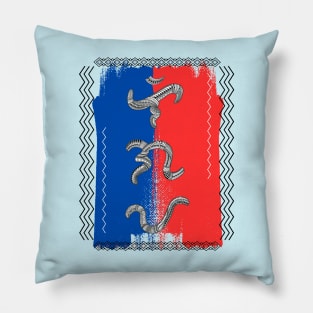 Philippine Flag / Baybayin word Ligaya (Happiness) Pillow