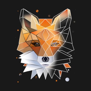 Geometric Fox Shirt Polygon Wild Cute Animal T-Shirt