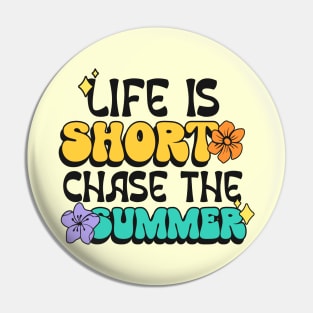 Colorful summer flowers quote Pin