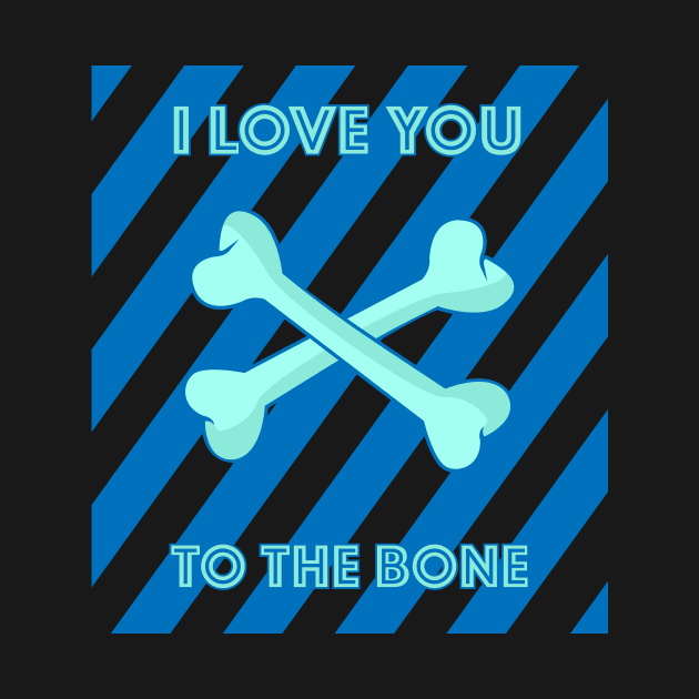 I love You To The Bone Vector Art Style by Hanafi