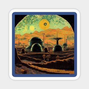 Starry Night in Mos Eisley Tatooine Magnet