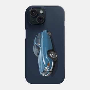 1971 Saab 96 saloon in hussar blue Phone Case