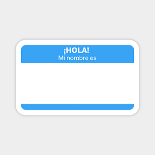 Spanish Name Tag Magnet