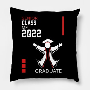 Proud graduation class of 2022 red Pillow