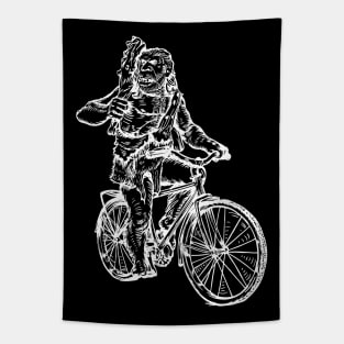 SEEMBO Neanderthal Cycling Bicycle Cyclist Biker Biking Bike Tapestry