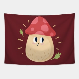 Cute Mushroom Design Tapestry