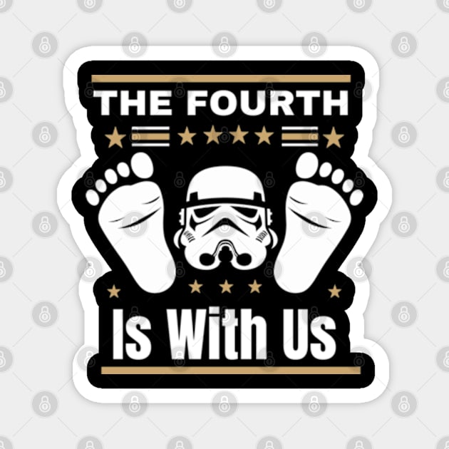 The Fourth Is With Us Magnet by StyleTops