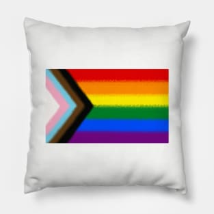 Progress Pride Flag Pillow