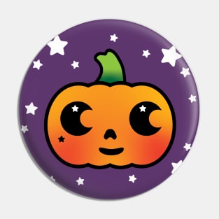 Cutie Pumpkin and Stars Pin