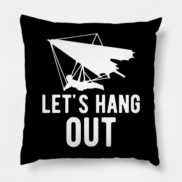 Hang Gliding - Let's Hang Out Pillow by KC Happy Shop