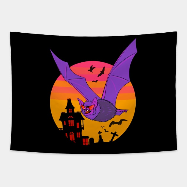 Bat to the Bone Tapestry by ZackLoupArt