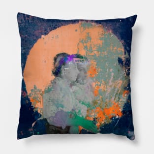 The reflection of the soul collage Pillow