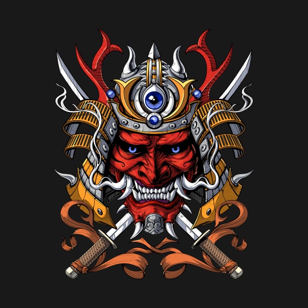 Samurai Japanese Demon by underheaven