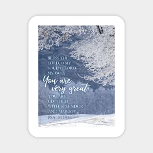 Bless the Lord, oh my soul! Psalm 104:1 Magnet