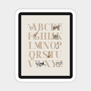 Alphabet animals Magnet