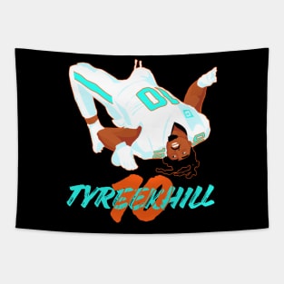 Tyreek Hill 10 - miami dolphins Tapestry