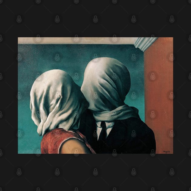 The Lovers by René Magritte, 1928. Oil on Canvas. by SteelWoolBunny