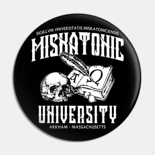 Miskatonic University White Pin