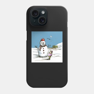 The snowman Phone Case