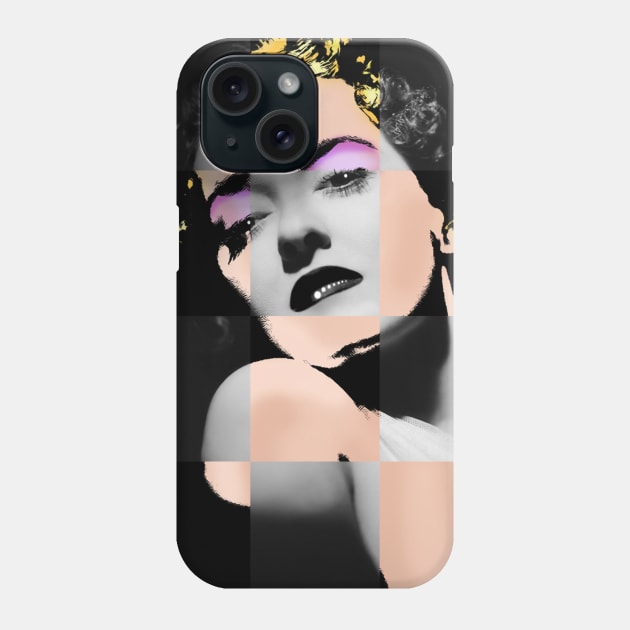 Bette Davis Blox #1 Phone Case by SiSuSiSu