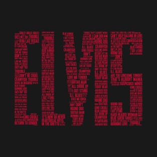 Elvis Word Art T-Shirt